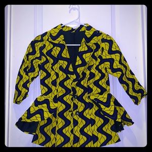 Nigerian Fabric Ankara Blazer